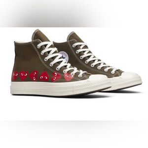 Converse Comme Des garçons Khaki Olive Green Size Men 7 / Women 9